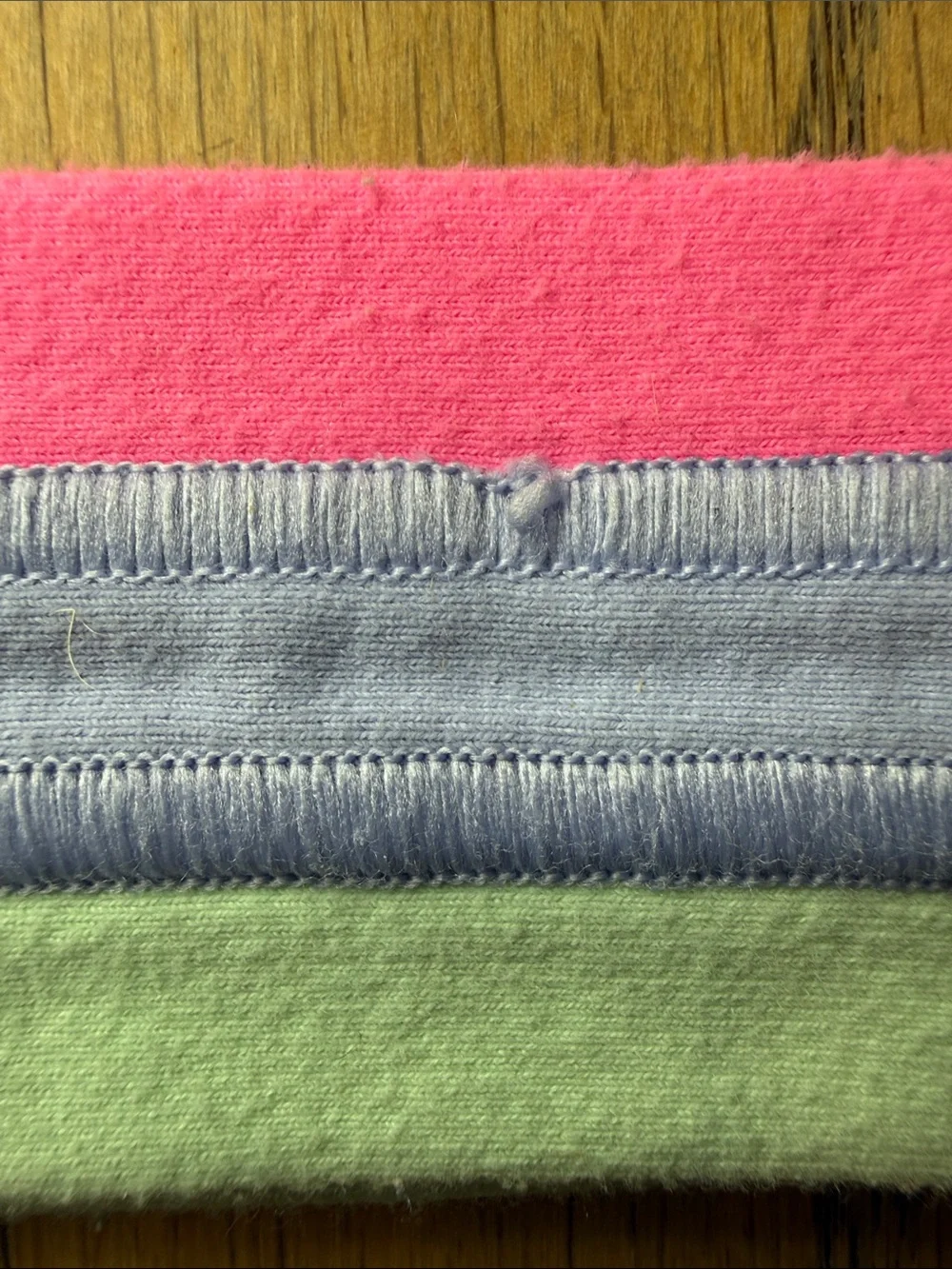 Lululemon Athletics Kids Triple-Stripe Headband Mint, Lavender & Pink, One Size